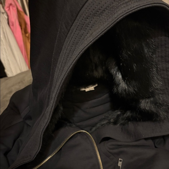 NEW Helmut Lang w real rabbit fur Black winter  Jacket retail over $1100 - Picture 11 of 15